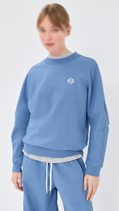 Sudadera Oversize para Mujer OEM con Cuello Redondo y Mangas Cortas, Estilo Casual, Top de Moda, Diseño de Diseñador, Fabricación de Sudaderas con Logo Personalizado - Product Image 5