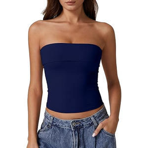 Camiseta sin mangas de alta calidad para mujer, 100% de algodón y poliéster, camiseta sin mangas de algodón para ropa de gimnasio para mujer - Product Image 1