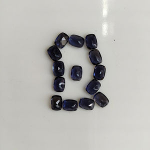 อิโอไลต์ธรรมชาติ 8x6 มม. ทรงคุชชั่น คุณภาพดีที่สุด พลอยหลวม แดง ภูเขาอัญมณี  เปลี่ยนสีได้ สำหรับทำเครื่องประดับ - Product Image 3