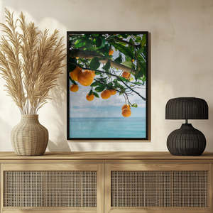 Impression sur toile style design côtier, Oranges de la côte d'Amalfi IV - Product Image 3