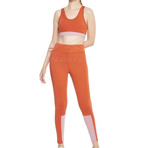 Premium Quality Solid Front Women Yoga Set Customized Colors Spandex/Polyester Material Quick Dry Breathable OEM Service - Product Image 2
