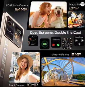 Teléfono Inteligente 5G Cubot X100 Android 15 Dimensity 7025 Pantalla Trasera de 1.72 Pulgadas Cámara Principal de 64MP Batería de 5100mAh Carga Rápida de 33W Teléfono con NFC - Product Image 5