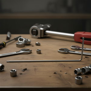 ประแจอัลเลนสตาห์ลวิลล์ขนาด 1/4 นิ้ว พร้อมหัวหกเหลี่ยม ออกแบบมาสำหรับคันโยกแบบแร็ทเช็ต หมายเลข 415SGH - Product Image 3