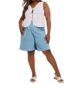 Pantalones cortos de mujer recién llegados, precio de venta completo, pantalones cortos de mujer de cintura media, ropa informal, pantalones cortos de lujo silenciosos de Color claro - Product Image 4