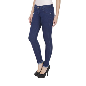 Dernier design de haute qualité, tenue décontracté, pantalon en jean confortable pour femmes, taille haute, coupe ajustée, pantalon en jean extensible, OEM - Product Image 2