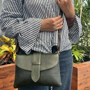 Sac à bandoulière en cuir de vache fait main de luxe pour femmes en cuir véritable pleine fleur grande capacité bandoulière sac à main Logo INS - Product Image 2