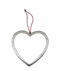 คลาสสิกแขวนรูปหัวใจตกแต่งการใช้งานผลิตภัณฑ์ที่กำหนดเองเงินเสร็จสิ้นของขวัญโลหะที่ดีที่สุดแขวนรายการ - Product Image 4