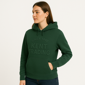 Sweat à capuche en molleton de coton 450 + GSM en relief personnalisé doux 100% coton | Pull lourd pour hommes et femmes | Fournisseur OEM - Product Image 3