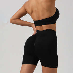 Soutien-gorge de sport à bretelles halter pour femmes, vente en gros personnalisée, résistant aux chocs, élastique, pour le yoga, la salle de sport, le fitness et la course à pied - Product Image 6