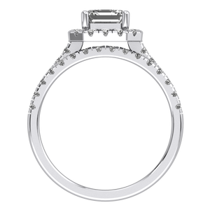 Anillo de Bodas de Lujo para Mujer, Oro Sólido de 9K, Oro Amarillo y Blanco, Corte Asscher, 1.69 Quilates, Color VS EF, Diamante Cultivado en Laboratorio, IGI - Product Image 2