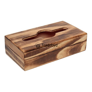 Boîte à mouchoirs en bois de luxe artisanale, motif floral gravé, qualité supérieure pour la salle à manger, décoration d'espace de vie, Tradebyd - Product Image 3