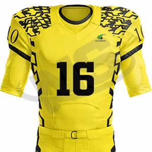 Custom Design <b>Heat</b>-Transfer Printed American Football Jersey Sportswear Sets Short Comfortable Uniforms Premium Quality Quick - Product Image 5