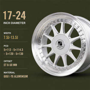 Jantes forgées en deux parties à <span class=keywords><strong>10</strong></span> branches argentées 18 19 20 <span class=keywords><strong>21</strong></span> pouces 5x112 5x114.3 5x120 BMW X5 - Product Image 5