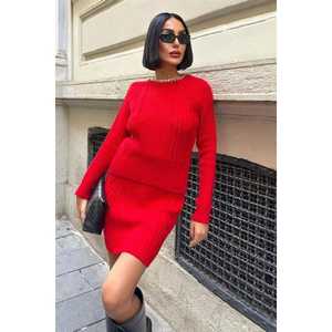 Conjunto Casual sin Espalda Vinca 9580-01 con Detalle de Cadena en Tejido de Punto para la Temporada de Otoño - Product Image 5