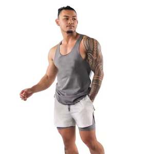 Short de course hommes 2 en 1 Jogging Fitness Shorts d'été hommes Gym entraînement séchage rapide Shorts de sport - Product Image 1