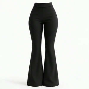 Pantalons de survêtement pour femmes, taille élastique, jambes larges, taille mi-haute, coupe ample, coton thermique, coupe-vent, respirant, streetwear, décontracté, pantalon d'hiver - Product Image 4