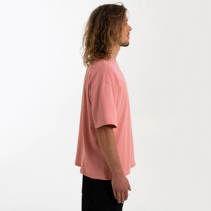 T-shirt décontracté de luxe pour homme, col montant, grande taille, en coton et fibre de bambou, respirant, coupe épaules tombantes, qualité supérieure - Product Image 3