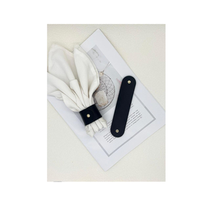 Rond de serviette Accessoires de cuisine Restaurant ronds de serviette en cuir en or Royal ronds de serviette idées cadeau pour un être cher - Product Image 5