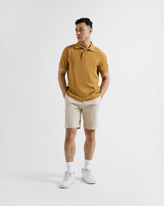 Short Homme Kaki Décontracté Solide Taille Moyenne Coton Spandex Fermeture à Cordon Séchage Rapide et Routine Écologique Vietnam - Product Image 2