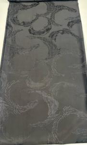 ABAYA SATIN JACQUARD <b>FABRICS</b> 100% Polyester ULTRA SOFT ULTRA SHEEN QUICK-DRY 160 GSM <b>BLACK</b> LUXURY for MUSLIM WOMEN & GIRLS - Product Image 4