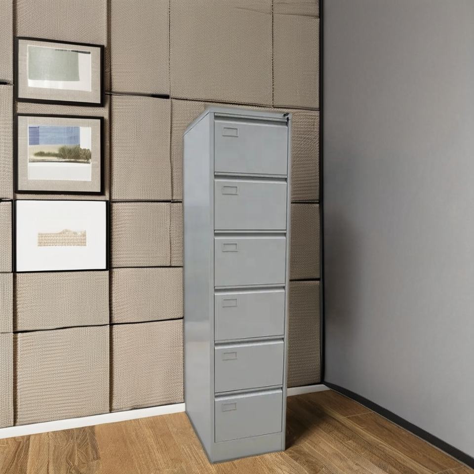 6 Drawer Metal Filing Cabinet for Home Office - Durable & Stylish