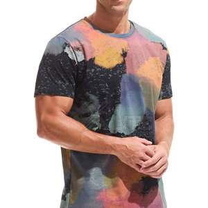 Venta Directa de Fábrica, Camiseta Sublimada para Hombre, Poliéster/Algodón, Tela Ligera, Transpirable, de Secado Rápido, Ecológica, Ajuste Cómodo - Product Image 4