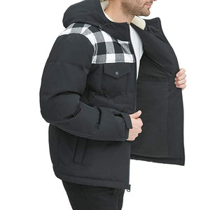 Puffer <b>Jacket</b> Hooded Windproof Winter Coat <b>Men's</b> <b>Warm</b> Waterproof Quilted <b>Jacket</b> 100% Polyester Puffer <b>Jacket</b> For Winter - Product Image 5