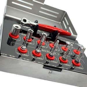 Kit d'expansion osseuse dentaire Fida International, 12 pièces, en acier inoxydable, réutilisable, certifié ISO, avec disques de scie pour implants et lifting sinus - Product Image 5