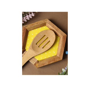 Soporte de cuchara de madera de acacia para soporte de cuchara para estufa con soporte antideslizante para utensilios de cocina y restaurantes - Product Image 4