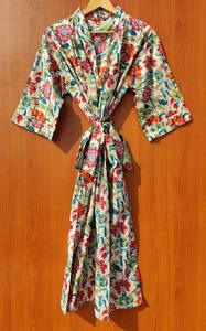 ชุดคลุมอาบน้ำกิโมโนผ้าฝ้ายทำด้วยมือชุดคลุมยาวพิมพ์ลายสัตว์สำหรับฤดูร้อนชายหาดชุดแต่งงานของขวัญสำหรับเพื่อนเจ้าสาวในฤดูใบไม้ร่วง - Product Image 2