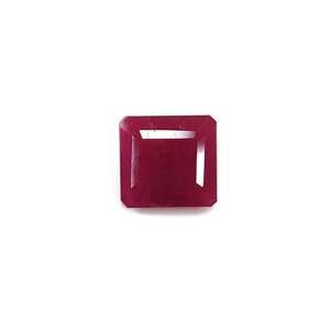Pierre précieuse naturelle non chauffée de 8,52 carats, rubis africain taille émeraude, pierre de lune arc-en-ciel naturelle avec péridot, tanzanite, opale rose, certifiée IGI - Product Image 1