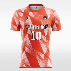 Tenue d'entraînement sportive personnalisée OEM ODM, impression sublimée, anti-UV, séchage rapide, short à manches courtes, maillot de football, ensemble complet de football - Product Image 2