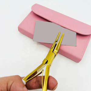 Pince à extensions de cheveux en acier inoxydable de qualité supérieure, réglable, respirante, confortable, dernières conceptions - Product Image 4