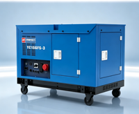 Générateur diesel silencieux triphasé 15 kW, puissance équivalente monophasée 400 V 230 V, groupe électrogène diesel V-Twin 20 kVA max, démarrage électrique 26 L AVR