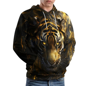 Venta caliente diseño único transpirable hombres básicos sudaderas con capucha Slim Fit Casual Street Style Digital impreso Sudadera con capucha para invierno - Product Image 1