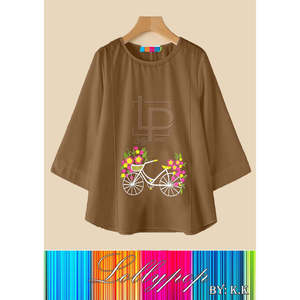 Spring/Summer Casual Polyester Cycling Basket with Floral Print-$1099 - Product Image 4