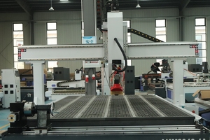 Routeur CNC 4 axes 2000*4000mm avec axe rotatif latéral, machine de gravure sur bois et métal, système de changement d'outil automatique haute précision - Product Image 2