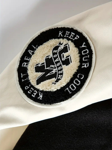 Chaqueta con letras de béisbol para adultos y jóvenes de lana hecha a medida, nueva chaqueta universitaria de lana de alta calidad para hombres - Product Image 5