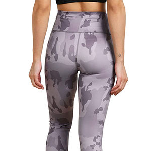 Custom Gym Wear Mid Waist Yoga <b>Leggings</b> Solid Digital Printing Casual Breathable Seamless Thin Spandex/Cotton/Polyester <b>Leggings</b> - Product Image 2