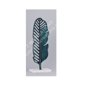 Escultura de hoja de aluminio hecha a mano de alta tendencia, diseño moderno de Metal, hogar, oficina, escritorio, decoración, boda, sala de estar, caja de exhibición - Product Image 1
