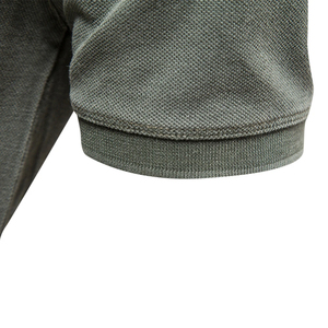 T-shirt décontracté pour homme en soie glacée, séchage rapide, haute élasticité, manches courtes, fitness, sport, été, tricot uni - Product Image 6