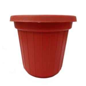 Pot en plastique suspendu de jardin extérieur avec fleur artificielle utilisée pour la décoration - Product Image 3