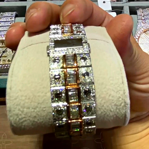 Reloj de Alta Gama de Lujo con Movimiento Automático Miyota, Cristal Analógico, Moissanita, Unisex, Acero Inoxidable Premium, Cultivado en Laboratorio - Product Image 2