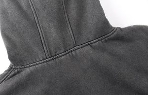 Sweat à capuche pour homme, vente chaude, hiver, coton lourd, balaclava, ninja, lavage à l'acide, fermeture éclair intégrale, impression numérique, sweat à capuche masqué avec fermeture éclair - Product Image 3