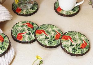 Rustic Wooden Bohemian Style Handcrafted Eco-Friendly Coaster Smooth Surface Customized Design for Decorative Use <b>Cheap</b> Price - Product Image 5