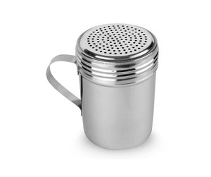 Dosificador de Azúcar en Polvo de Acero Inoxidable con Asa – Tamizador de Harina y Cacao de Malla Fina con Tapa Perforada - Product Image 1