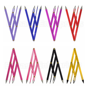 Règle à sourcils personnalisable Golden Ratio Diviseur en acier de marque privée en couleurs arc-en-ciel pour l'application des sourcils - Product Image 2
