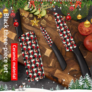 Couteau de chef en céramique à prix d'usine populaire, 5 ensembles, chefs professionnels, écoles de cuisine, manche en plastique, vente chaude, livraison rapide - Product Image 5