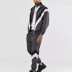 2025 personnalisé Vintage Jogging ensemble fermeture éclair lavage à l'acide survêtement survêtement à capuche et pantalon de survêtement évasé droit survêtement pour unisexe - Product Image 5