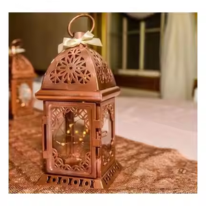 โคมไฟรอมฎอนขายดีโคมไฟโลหะขัดเงาสำหรับตกแต่งบ้าน - Product Image 1